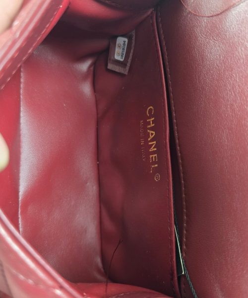 [REP 1:1] Chanel 21 Plum Red luxury Bag  For Women, Women's Bags 22cm