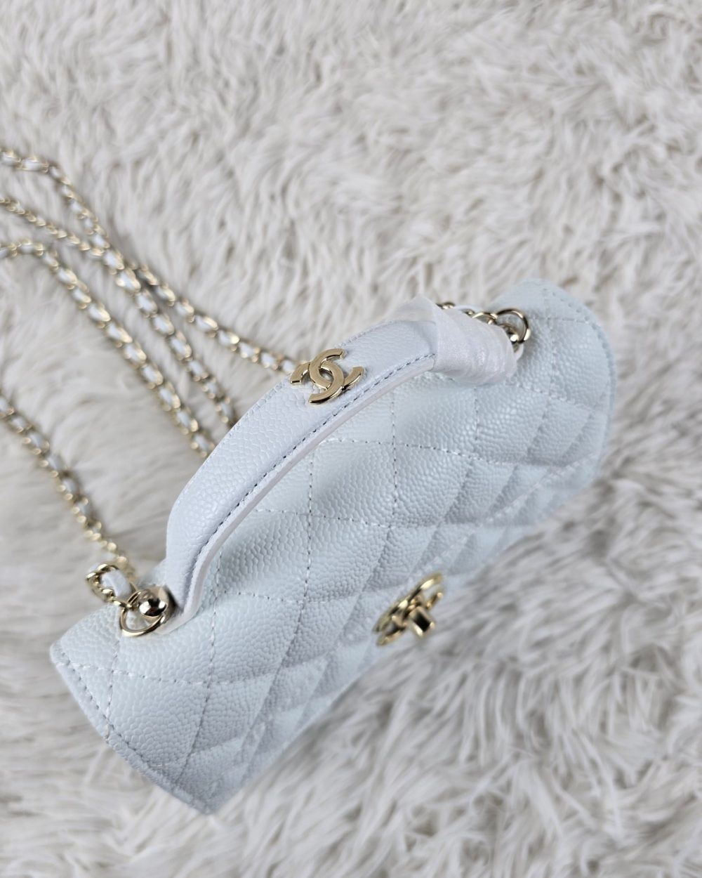 [REP 1:1] Chanel Balo Woc White luxury Bag  For Women, Women's Bags 18cm
