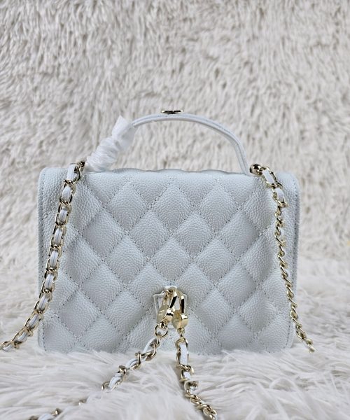[REP 1:1] Chanel Balo Woc White luxury Bag  For Women, Women's Bags 18cm