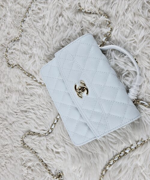 [REP 1:1] Chanel Balo Woc White luxury Bag  For Women, Women's Bags 18cm