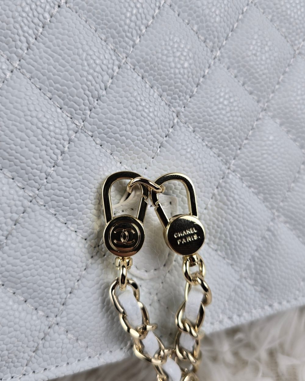 [REP 1:1] Chanel Balo Woc White luxury Bag  For Women, Women's Bags 18cm