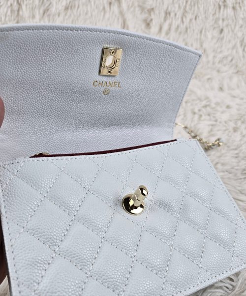 [REP 1:1] Chanel Balo Woc White luxury Bag  For Women, Women's Bags 18cm