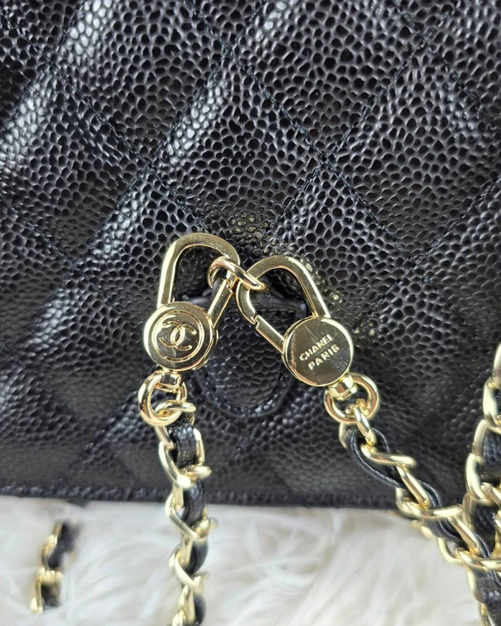 [REP 1:1] Chanel Balo Woc Black luxury Bag  For Women, Women's Bags 18cm