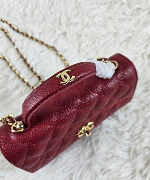 [REP 1:1] Chanel Balo Woc Red luxury Bag  For Women, Women's Bags 18cm