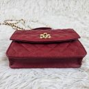 [REP 1:1] Chanel Balo Woc Red luxury Bag  For Women, Women's Bags 18cm