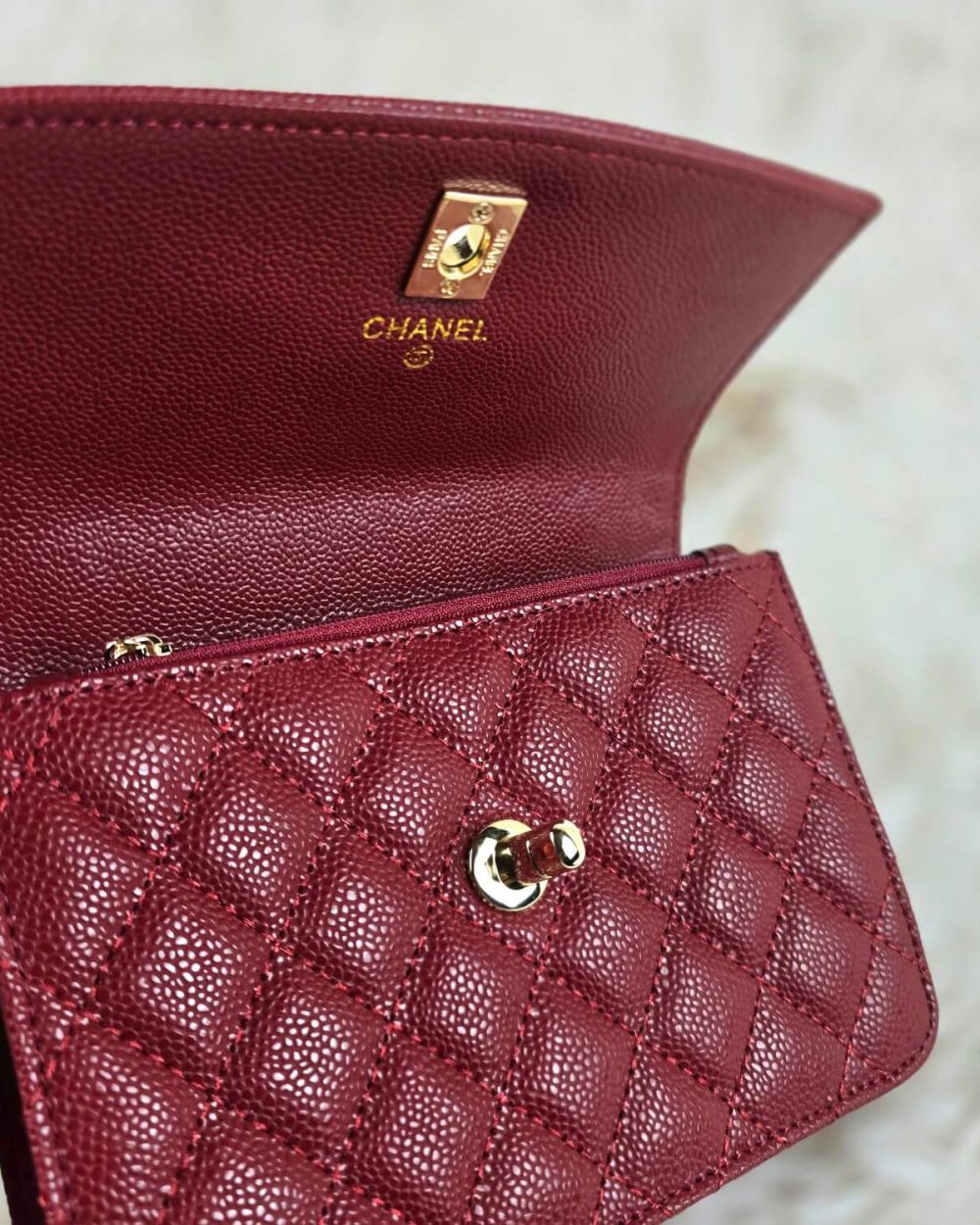 [REP 1:1] Chanel Balo Woc Red luxury Bag  For Women, Women's Bags 18cm