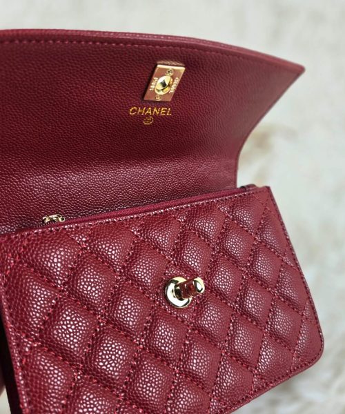 [REP 1:1] Chanel Balo Woc Red luxury Bag  For Women, Women's Bags 18cm