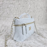 [REP 1:1] Chanel Mini Exquisite small chain clutch bag White luxury Bag  For Women, Women's Bags 19.5 cm