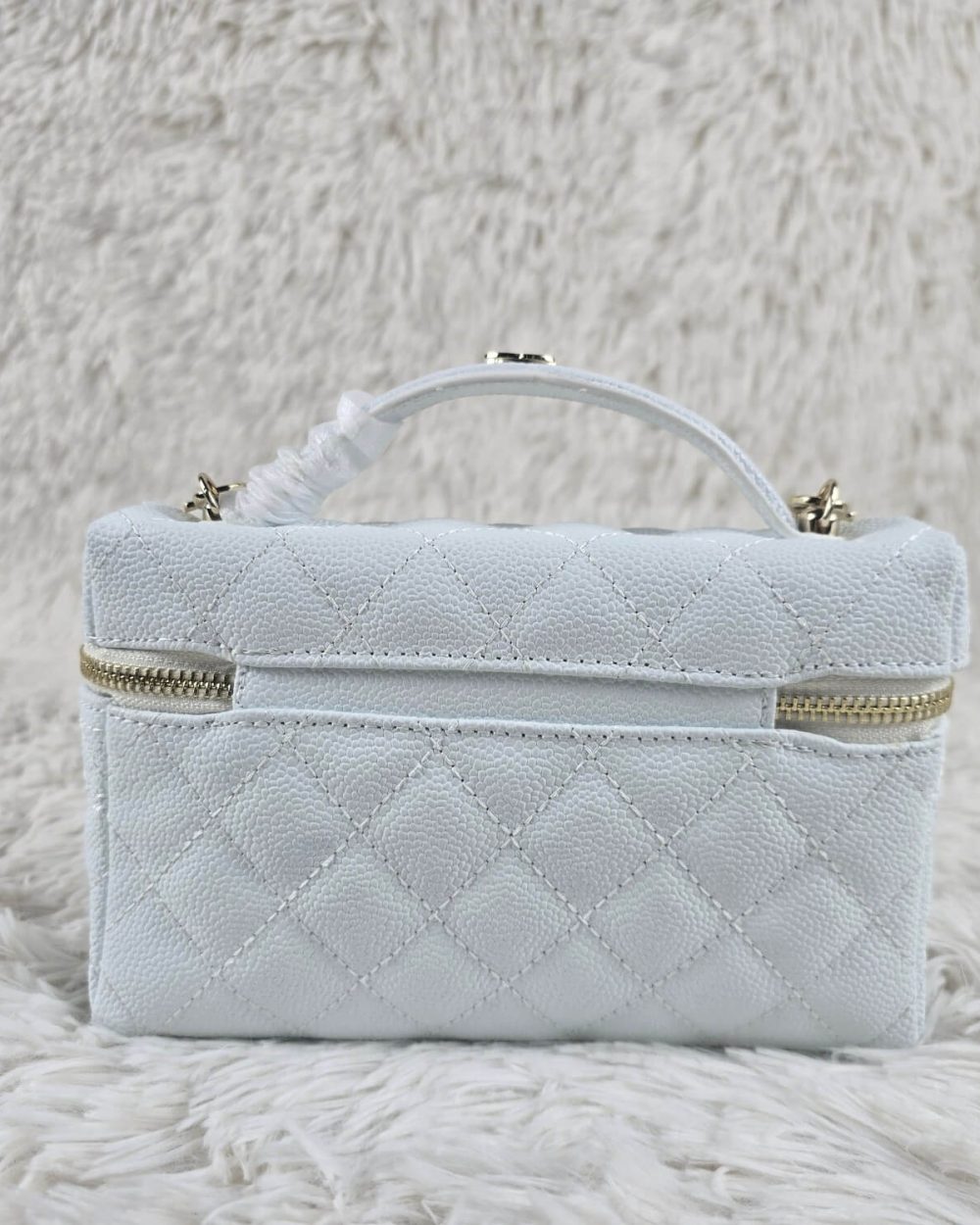 [REP 1:1] Chanel Mini Exquisite small chain clutch bag White luxury Bag  For Women, Women's Bags 19.5 cm
