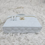 [REP 1:1] Chanel Mini Exquisite small chain clutch bag White luxury Bag  For Women, Women's Bags 19.5 cm
