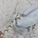 [REP 1:1] Chanel Mini Exquisite small chain clutch bag White luxury Bag  For Women, Women's Bags 19.5 cm