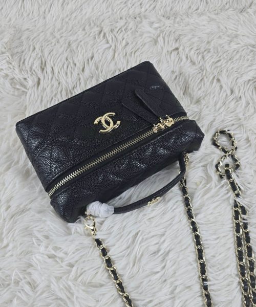 [REP 1:1] Chanel Mini Exquisite small chain clutch bag Black luxury Bag  For Women, Women's Bags 19.5 cm