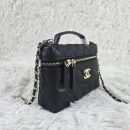 [REP 1:1] Chanel Mini Exquisite small chain clutch bag Black luxury Bag  For Women, Women's Bags 19.5 cm