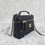 [REP 1:1] Chanel Mini Exquisite small chain clutch bag Black luxury Bag  For Women, Women's Bags 19.5 cm