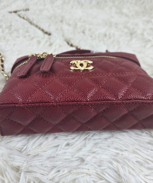 [REP 1:1] Chanel Mini Exquisite small chain clutch bag Red luxury Bag  For Women, Women's Bags 19.5 cm
