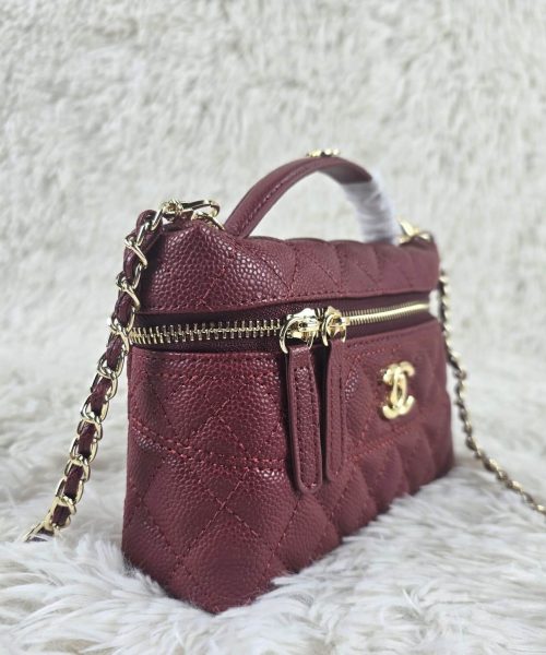[REP 1:1] Chanel Mini Exquisite small chain clutch bag Red luxury Bag  For Women, Women's Bags 19.5 cm