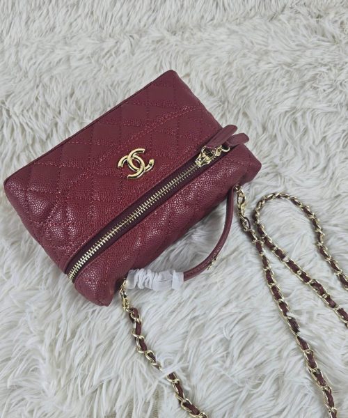 [REP 1:1] Chanel Mini Exquisite small chain clutch bag Red luxury Bag  For Women, Women's Bags 19.5 cm