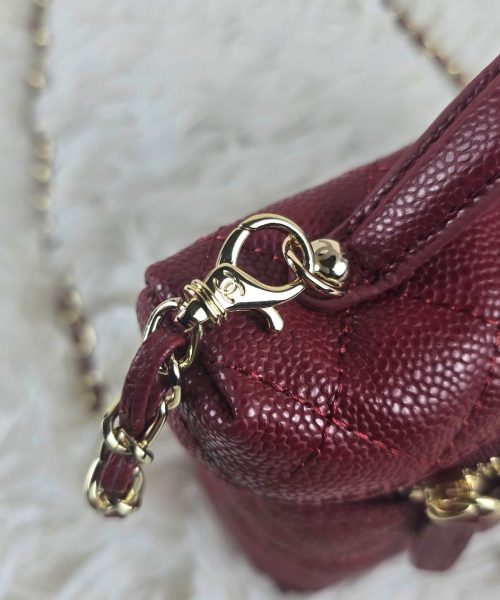 [REP 1:1] Chanel Mini Exquisite small chain clutch bag Red luxury Bag  For Women, Women's Bags 19.5 cm