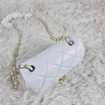 [REP 1:1] Chanel Mini Love Flap Bag 24B pearl square White luxury Bag For Women, Women’s Bags 18cm