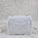 [REP 1:1] Chanel Mini Love Flap Bag 24B pearl square White luxury Bag For Women, Women’s Bags 18cm