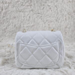 [REP 1:1] Chanel Mini Love Flap Bag 24B pearl square White luxury Bag For Women, Women’s Bags 18cm