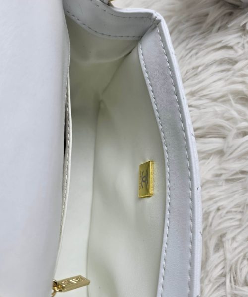[REP 1:1] Chanel Mini Love Flap Bag 24B pearl square White luxury Bag For Women, Women’s Bags 18cm