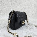 [REP 1:1] Chanel Mini Love Flap Bag 24B pearl square Black luxury Bag For Women, Women’s Bags 18cm