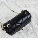 [REP 1:1] Chanel Mini Love Flap Bag 24B pearl square Black luxury Bag For Women, Women’s Bags 18cm