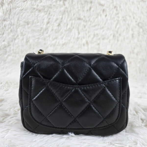[REP 1:1] Chanel Mini Love Flap Bag 24B pearl square Black luxury Bag For Women, Women’s Bags 18cm