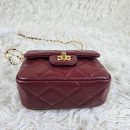 [REP 1:1] Chanel Mini Love Flap Bag 24B pearl square Red luxury Bag For Women, Women’s Bags 18cm