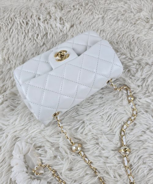 [REP 1:1] Chanel Mini Love Flap Bag White luxury Bag  For Women, Women's Bags 20cm