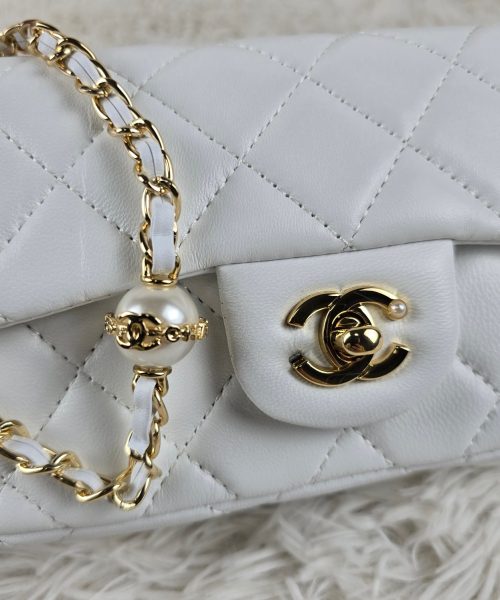 [REP 1:1] Chanel Mini Love Flap Bag White luxury Bag  For Women, Women's Bags 20cm
