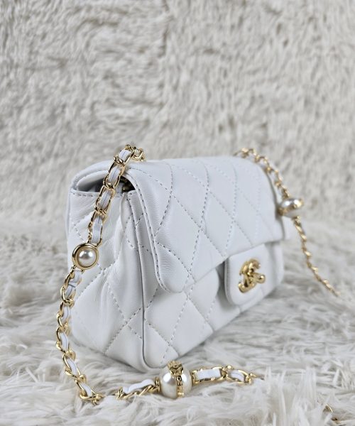 [REP 1:1] Chanel Mini Love Flap Bag White luxury Bag  For Women, Women's Bags 20cm