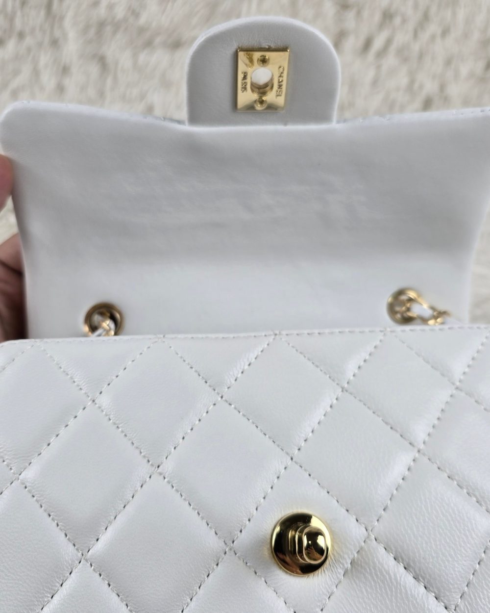[REP 1:1] Chanel Mini Love Flap Bag White luxury Bag  For Women, Women's Bags 20cm