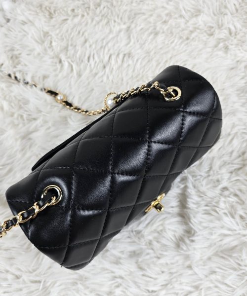 [REP 1:1] Chanel Mini Love Flap Bag Black luxury Bag For Women, Women’s Bags 20cm