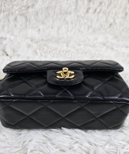 [REP 1:1] Chanel Mini Love Flap Bag Black luxury Bag For Women, Women’s Bags 20cm