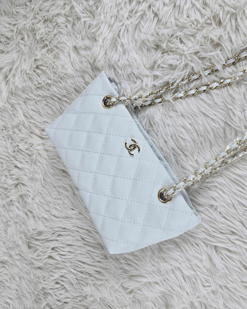 [ [REP 1:1] Chanel Small 24P White hobo luxury Bag  For Women, Women's Bags 18cm