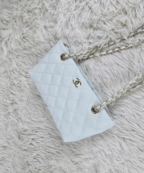 [ [REP 1:1] Chanel Small 24P White hobo luxury Bag  For Women, Women's Bags 18cm
