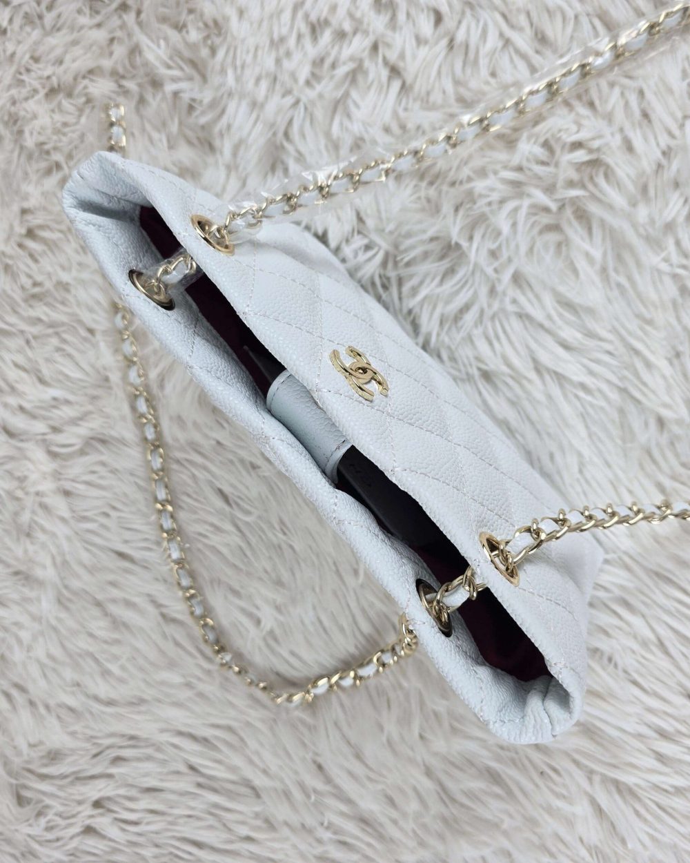 [ [REP 1:1] Chanel Small 24P White hobo luxury Bag  For Women, Women's Bags 18cm