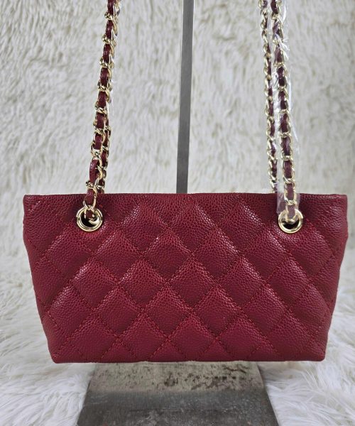 [ [REP 1:1] Chanel Small 24P Red hobo luxury Bag  For Women, Women's Bags 18cm