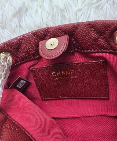 [ [REP 1:1] Chanel Small 24P Red hobo luxury Bag  For Women, Women's Bags 18cm