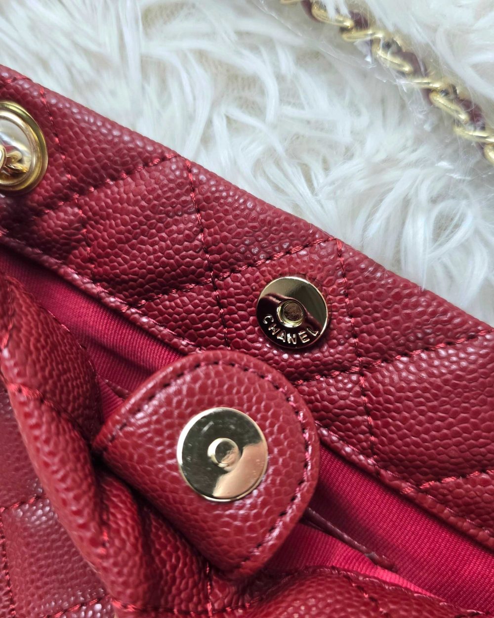 [ [REP 1:1] Chanel Small 24P Red hobo luxury Bag  For Women, Women's Bags 18cm