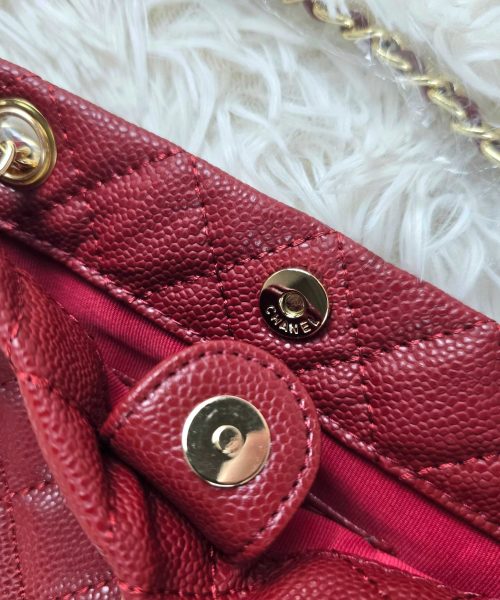 [ [REP 1:1] Chanel Small 24P Red hobo luxury Bag  For Women, Women's Bags 18cm