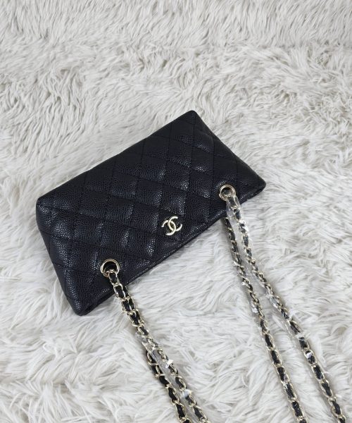 [ [REP 1:1] Chanel Small 24P Black hobo luxury Bag  For Women, Women's Bags 18cm