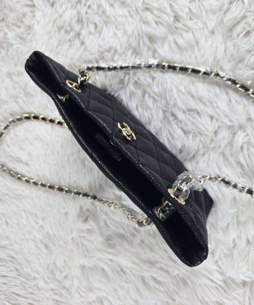 [ [REP 1:1] Chanel Small 24P Black hobo luxury Bag  For Women, Women's Bags 18cm