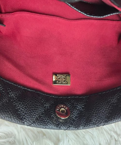 [ [REP 1:1] Chanel Small 24P Black hobo luxury Bag  For Women, Women's Bags 18cm
