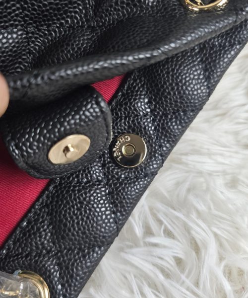 [ [REP 1:1] Chanel Small 24P Black hobo luxury Bag  For Women, Women's Bags 18cm
