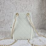 [REP 1:1] Chanel 25C White Duma Bucket Backpack luxury Bag  For Women, Women's Bags 31cm