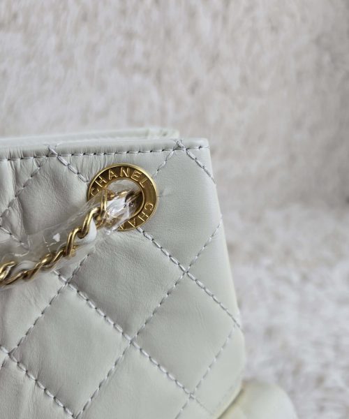 [REP 1:1] Chanel 25C White Duma Bucket Backpack luxury Bag  For Women, Women's Bags 31cm