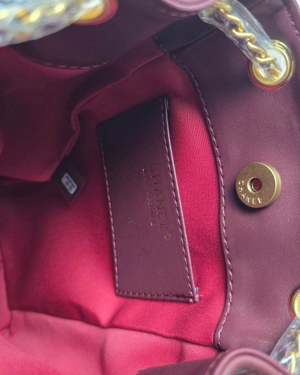 [REP 1:1] Chanel 25C Red Duma Bucket Backpack luxury Bag  For Women, Women's Bags 31cm